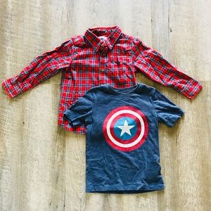 Boys Old Navy Shirts- Size 4T and 5T